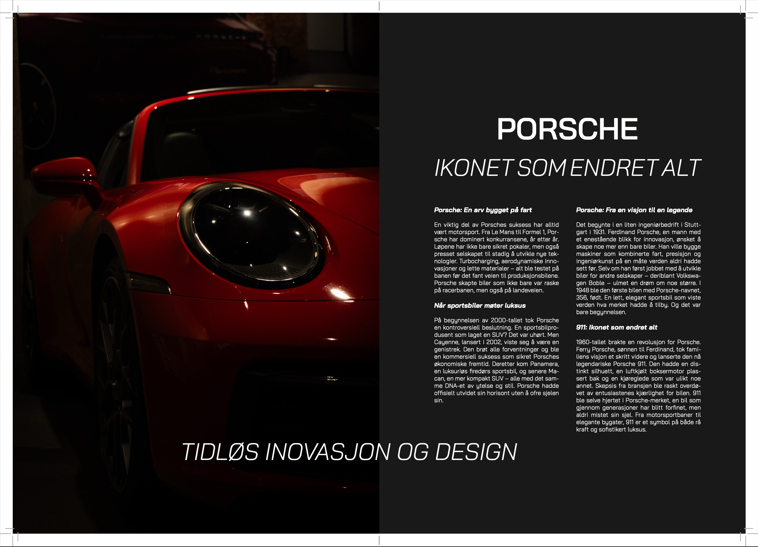 Porsche InDesign Project